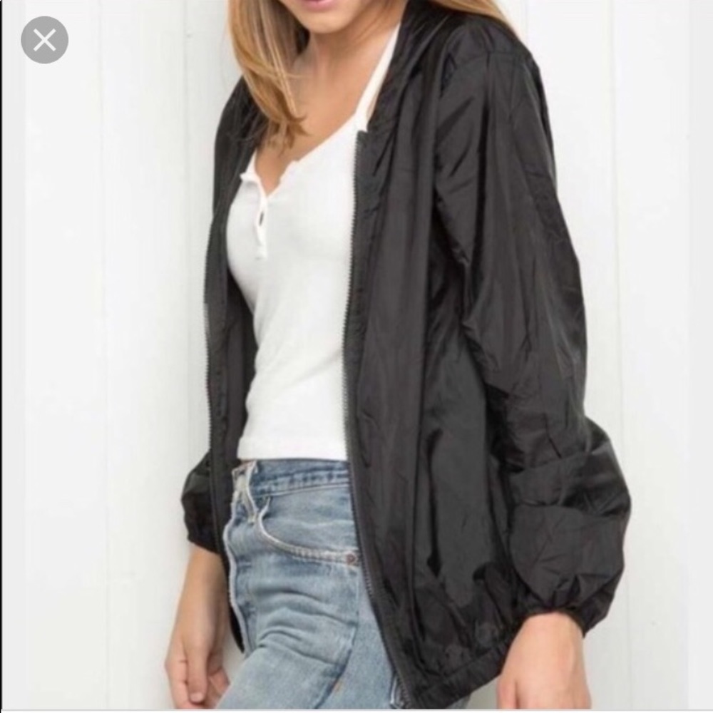Brandy Melville Black Windbreaker